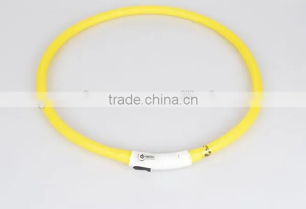 High Quality USB Rechargeable New Design Led Collars Usb Rechargeable Luminous Glow in the Dark Dog Collar photo-3