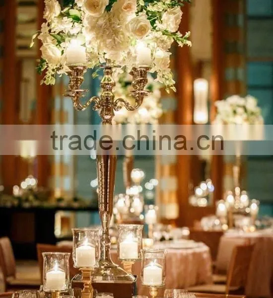 Crystal Candelabra Centerpieces for Wedding Table photo-4
