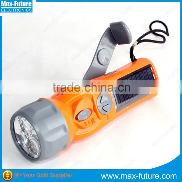 Hot Sale Emergency Radio Flashlight,Solar Crank Radio Flashlight photo-5