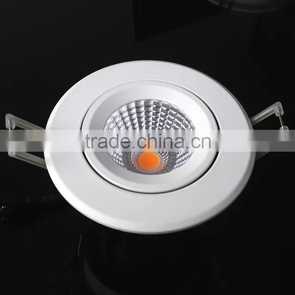 Dimmable 7W LED COB Downlight, Recessed Cob Down Light Warm White 9w photo-2