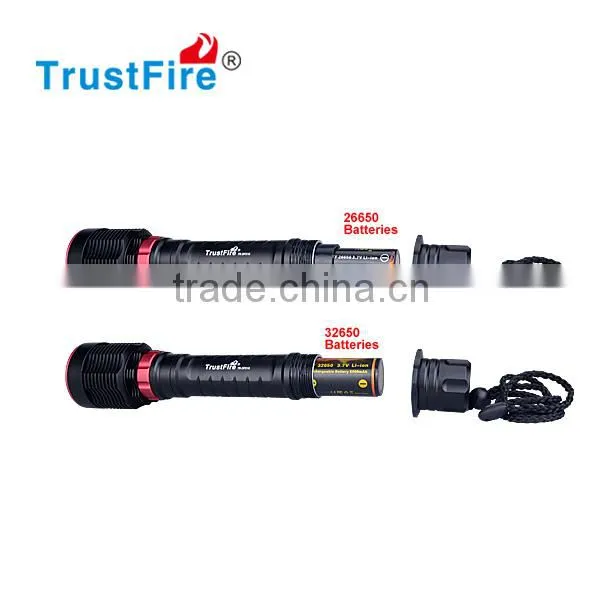 TrustFire the Newest Led Diving Torch, IPX8 Waterproof DF010 Diving Flashlight, Underwater 50 Meters With 26650 or 32650 Battery photo-5