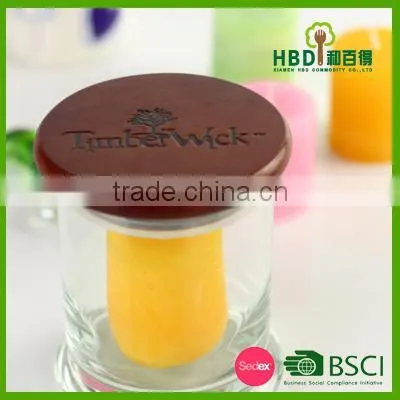Wooden Lid for Glass Jar With Silicone Ring for Promotional photo-4