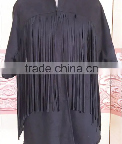Woman Fashion Irregular Fringed Cardigan Jacket photo-6
