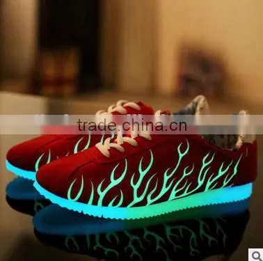 Sports Leisure Led Fluorescent Lights Glowing Shoes Luminous Shoes Sneakers photo-2