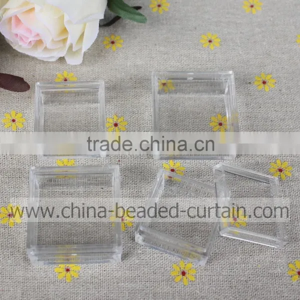 Lots 1.7*3.1cm Single Rectangle Grid Transparent Craft Bead & Jewelry Storages and Displays Box photo-2