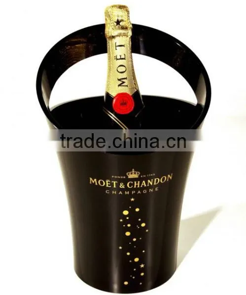 Food Grade Plastic Acrylic Champagne Ice Bucket With Handle photo-4