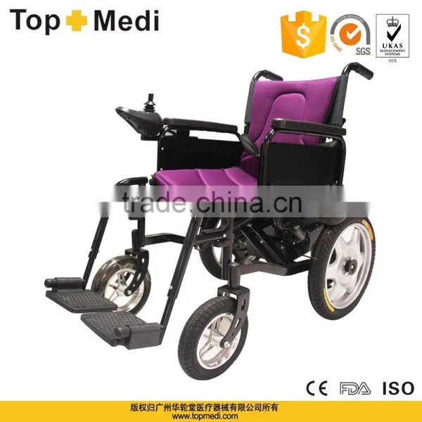 TOPMEDI Best Selling Cheap Price Foldable Electric Wheelchair for Elderly and Disabled People photo-2