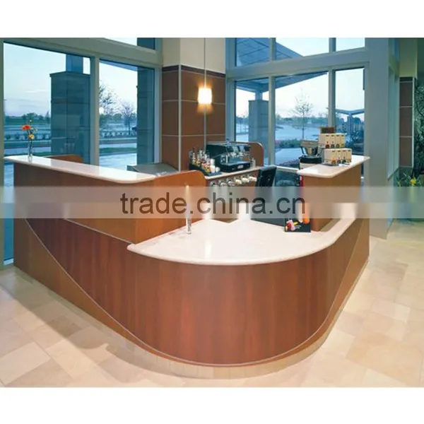 Modern Reception Desk Cheap White Baking Finished Reception Desk photo-2