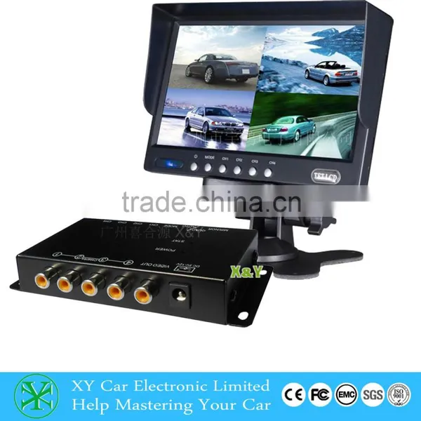 Hotsale Low Price 4-channel Car Camera Control Box Car Dvr, Surround View Cameras XY-6028 photo-2