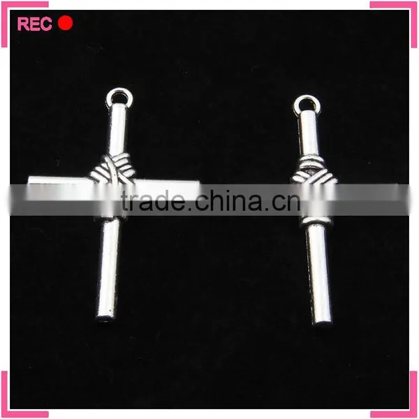 Zinc Alloy Charms for Jewelry Making, Cross Shaped Cheap Charms photo-2