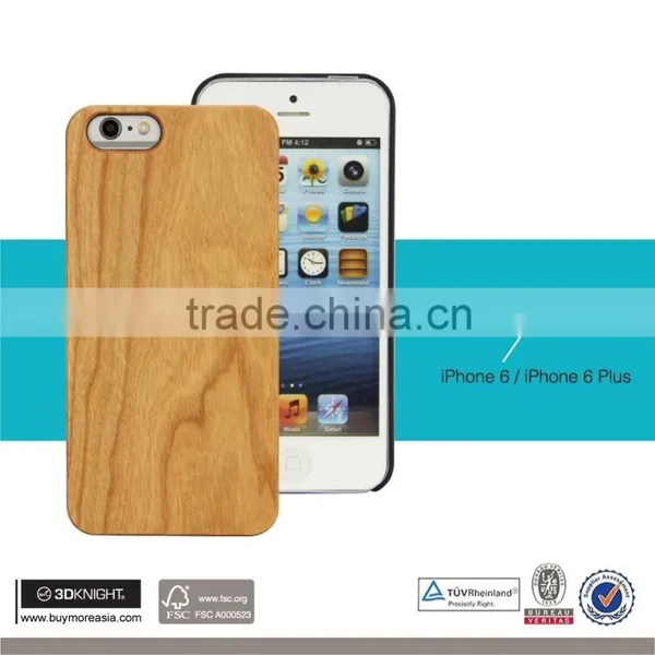 2016 HOT Selling Wholesale Wood Blank Phone Case for Iphone 6 6S,for Iphone 6 6S Plus Bamboo Wooden Phone Case Cover photo-5