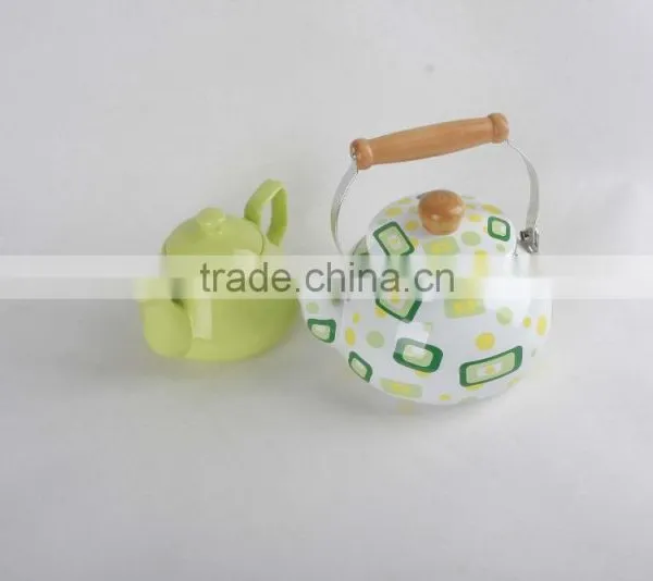 ENAMEL KETTLE PORCELAIN TEA POT photo-3