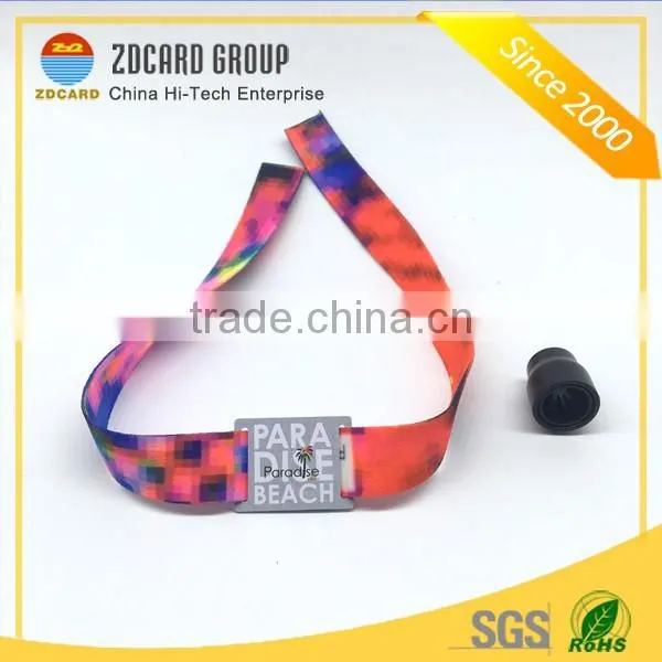 Security Products Woven RFID Wristband Optional Chips