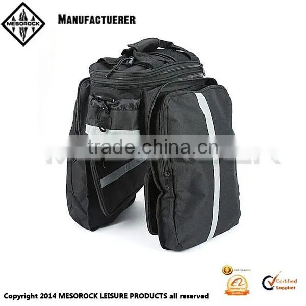 Bike Rear Tank Tour Luggage Saddle Waterproof Bags Black New photo-4