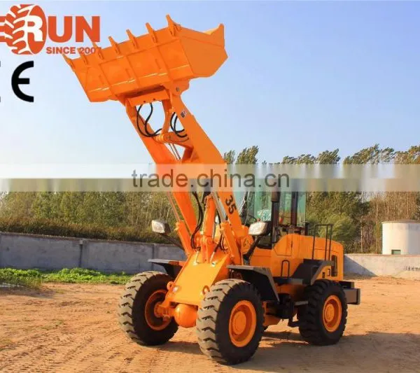 Everun Brand CE Approved 3 Ton Small Wheel Loader With Grapple/Grass Forks For Sale photo-5