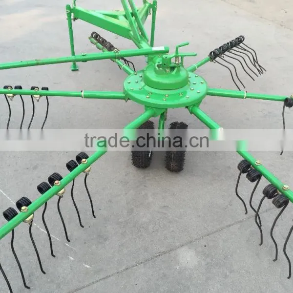 Tractor 3 Point Connection Rotary Wheel Hayrake Wheel Hay Rakes Used to Pick up Straw and Corn Stover photo-3