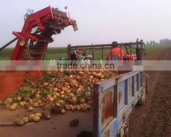 New Design Top Quality Hydraulic Tractor PTO Use Automatic Two Rows Potato Combine Harvester Digger With CE Certification photo-3