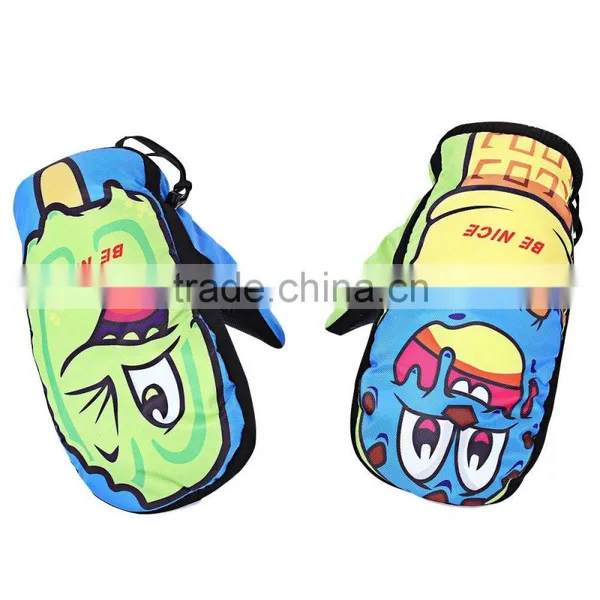 BENICE Paired Unisex Super Warm Protection Water Resistant Cartoon Ski Glove for Outdoor Activity for Children photo-4