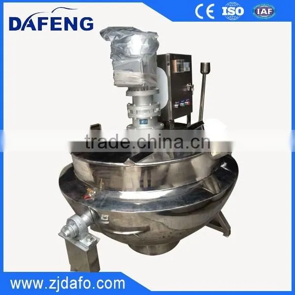 QJ 250L Tilting Type Electrical Jacket Kettle Cooker/Electric Heating Jacketed Kettle photo-4