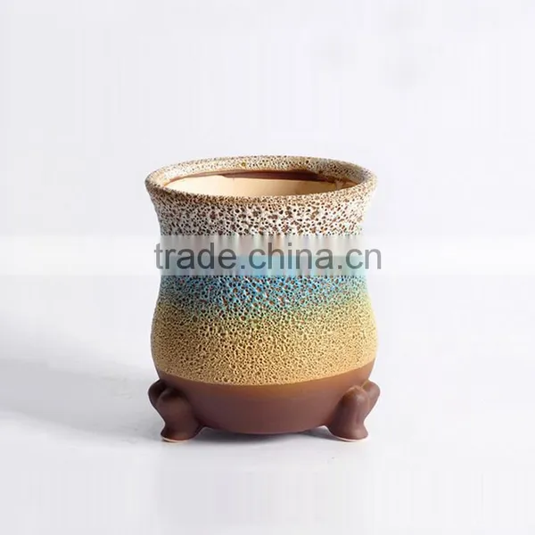 New Design Large Caliber Meaty Plants Ceramic Outdoor Planters photo-5