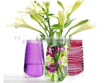 Best Promotion Pvc Flower Vase,folding Plastic Flower Vase photo-4