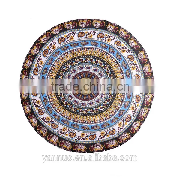Guangzhou Round Donut Beach Towel Printed Cotton For Sunscreen Shawl Beach Mat photo-3