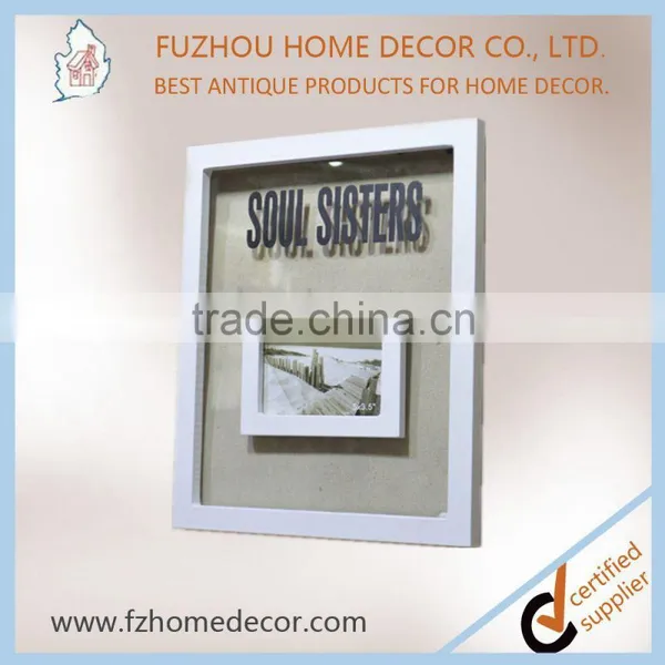 Durable Eco-friendly Wooden Printing Photo Frame With Glass Decor for Family photo-2