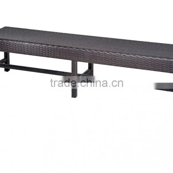 2017 Trade Assurance Most Popular Outdoor Space Saving Restaurant Used pe Rattan Garden Table Set Designs photo-2