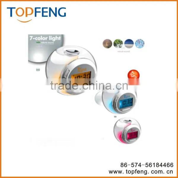 Nature Sound Clock With 7-color Light/nature Sound Alarm Clock/clock With 7-color Light/nature Sound Clock