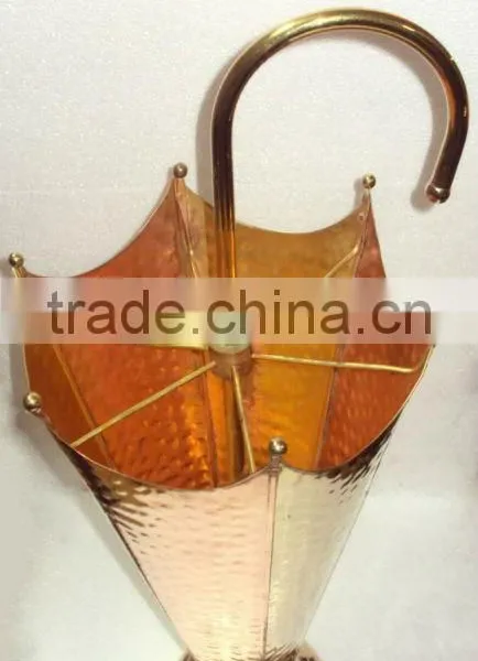 Brass & Copper Umbrella Stand, Metal Umbrella Stand, Umbrella Holder, Portable Umbrella Stand, photo-5