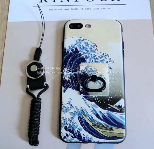 Pretty Soft Case Cover Silicone Mobile Phone Cases for IPhone7/7Plus/6/6s/6plus/6splus With Finger Ring Stand Holder photo-4
