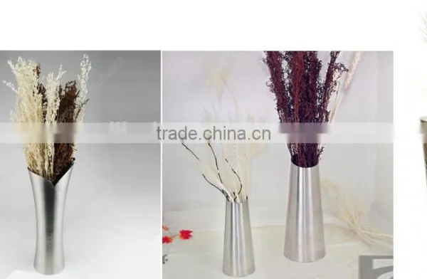 Modern Stainless Steel Flower Vase Steel Flower Pot Metal Vase photo-6