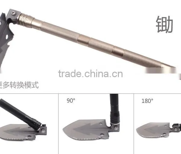 Multifunctional Stainless Steel Survival Tactical Sappers Shovel, Outdoor Camping Shovel photo-3