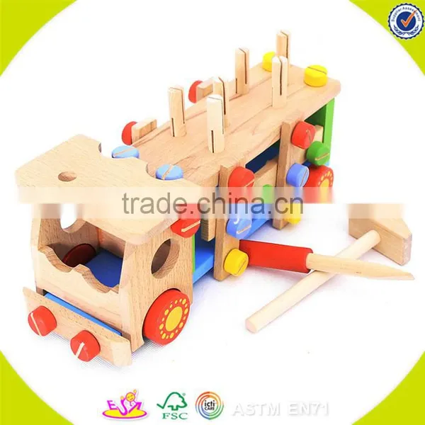 2017 Wholesale Baby Wooden Screw Toy Fashion Kids Wooden Screw Toy Popular Children Wooden Screw Toy W03C024 photo-2