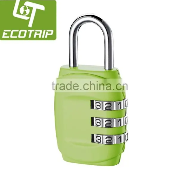 Zinc-Alloyed 3-Dial Combination Shackle Travel Security Lock photo-3