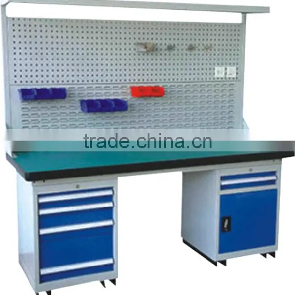 Adjustable Steel Laboratory Workbench With Drawers photo-5