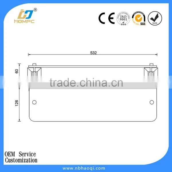 Wall Mounted High Quality Glass Bathroom Corner Shelf photo-2