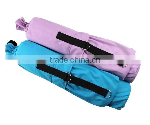 Large Capacity Drawstring Cotton Yoga Mat Bag for Shoulder Carring photo-3