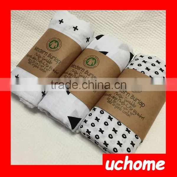 UCHOME Hot Sales Breathable Bamboo Muslin Swaddle Blanket, Baby Swaddle photo-6