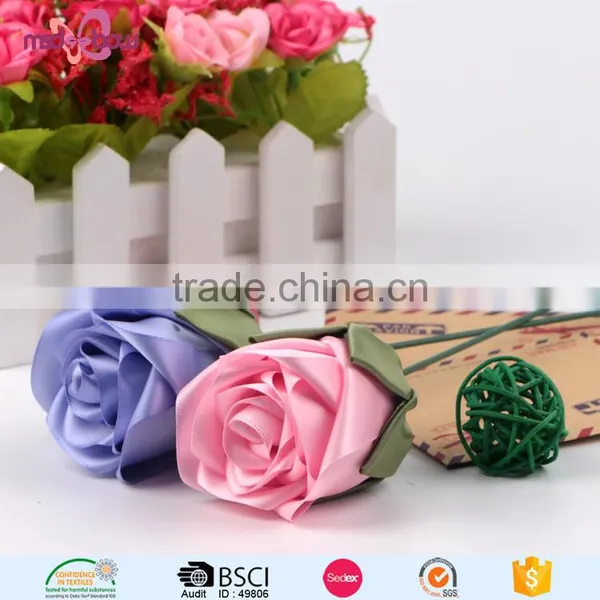 Wholesale Wedding Decoration Artificial Pre Made Ribbon Flower photo-5