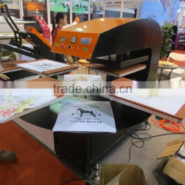 Fast Printing Speed Four Stions Heat Transfer Press Machine for Mass Prioduction of Tshirts photo-4