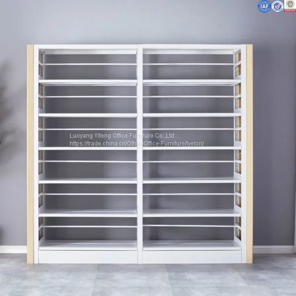 Titanium Alloy Laeral Plate Metal Double Side Library Book Storage Shelves photo-2