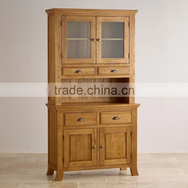 Rustic Oak Wood Small Sideboard Top With Good Design and 100% Solid Oak Wood photo-2