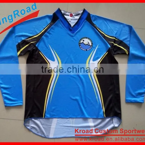 Sublimation Printed Baggy Long/short Sleeve Downhill Jersey With OEM Designs photo-6