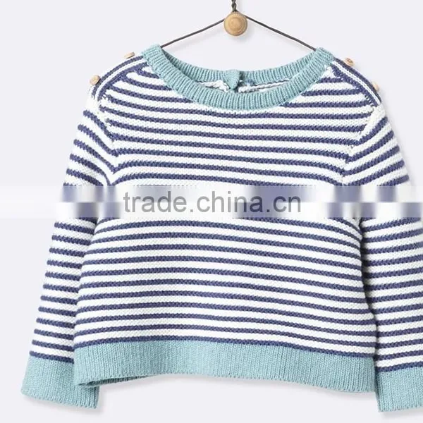 High Quality Stripe Baby Sweater ,baby Knitwear,baby Sweater Design,baby Toddler Sweater(BKNB02)