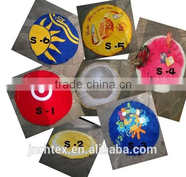 Carton Printing Design Round Beach Towels Wholesale photo-6
