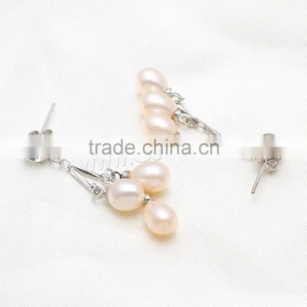 Top Design Beautiful Earring Designs for Women Freshwater Pearl Earring