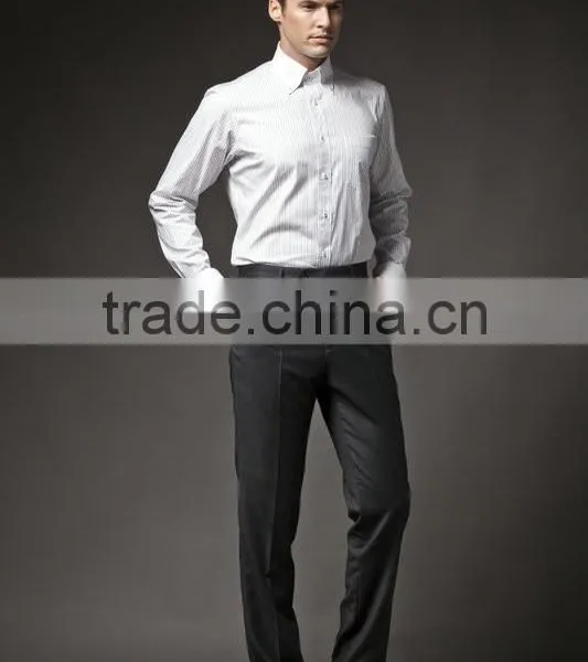 Wholesale Mens Double Button Down Collar Dress Shirts of 2014 Latest Design photo-3