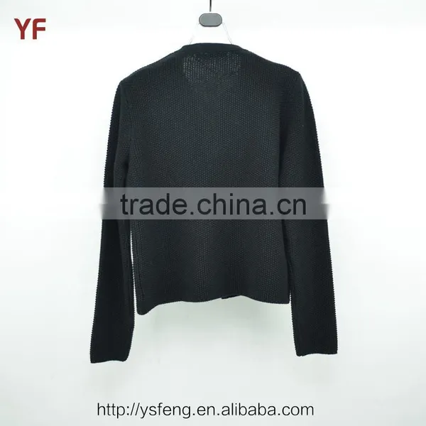 Fashion Knit Leather Sweater For Women photo-2