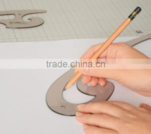 Transparent Plastic Cloud Pattern French Curve For Painting photo-4